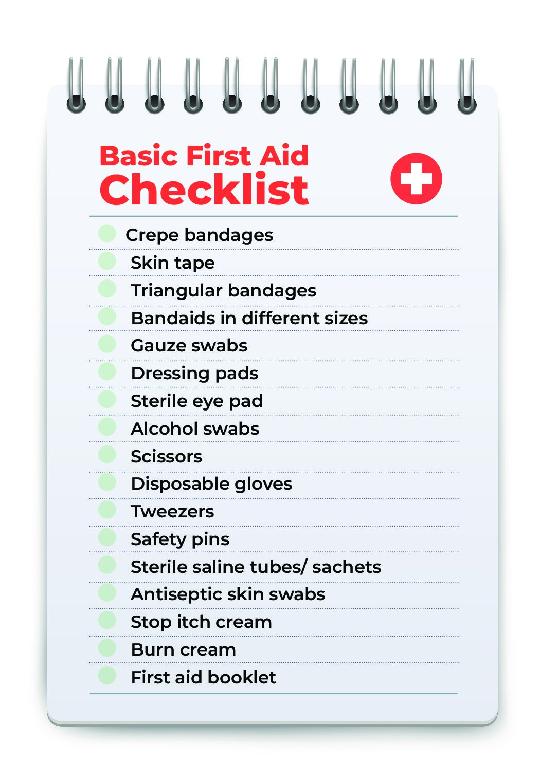 basic first aid kit items